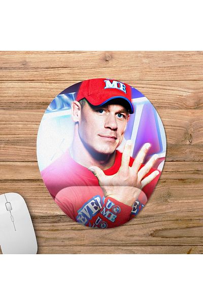 Pixxa موديل لوحة ماوس John Cena مع مسند للمعصم - 1 بيضاوي