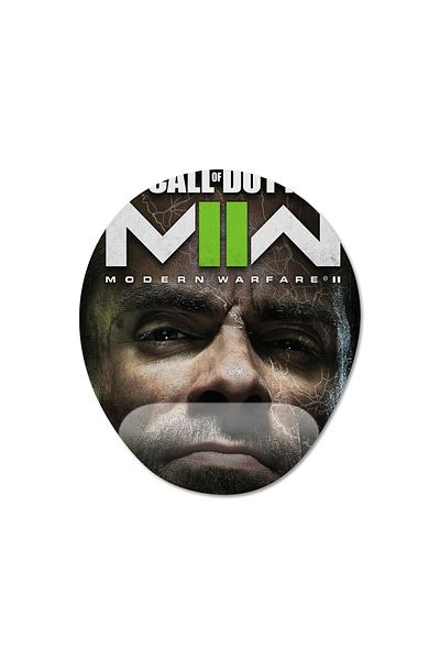 Pixxa نموذج لوحة الماوس Call Of Duty Modern Warfare II بمساعدة المعصم - 4 بيضاوي