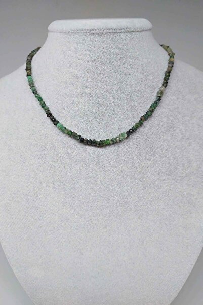 Yasamtohumu Zümrüt Taşı 4x3mm Kolye (SABİT KLİPSLİ)