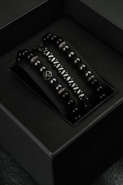 Jack Ferrero 3 Piece Men's Bracelet Set