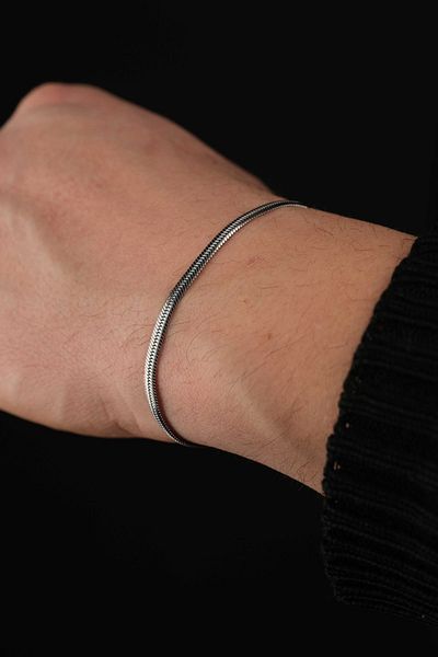 Jack Ferrero Men's Steel Color-Free Invoice Bracelet