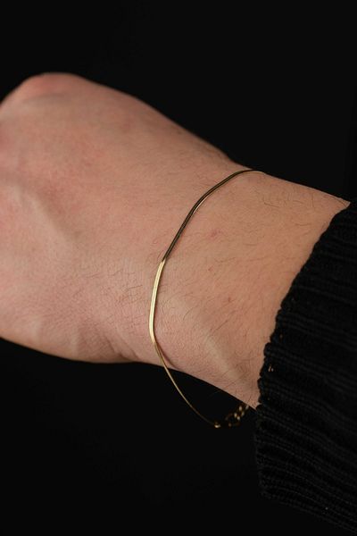 Jack Ferrero Men's Steel Color-Free Invoice Bracelet
