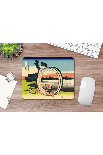 daystore Подложка за мишка Hokusai Fujimi Fuji View Field In The Owari 17 x 21 cm