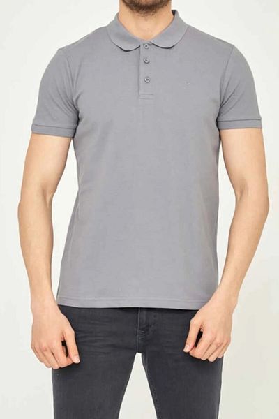 Cazador 4613 Ανδρικό μπλουζάκι Grey Melange