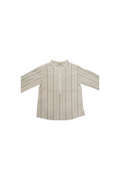 Çikoby Хлопчача сорочка в смужку з коміром-стійкою