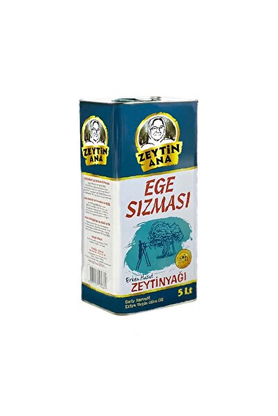 ZEYTİN ANA Yeni Sezon Ege Sızması Zeytinyağı 5 Lt
