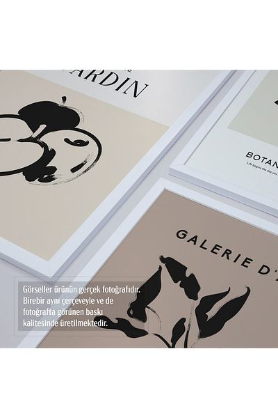 HOMEPACK Σετ ζωγραφικής 4 τεμαχίων με λευκό πλαίσιο D-010