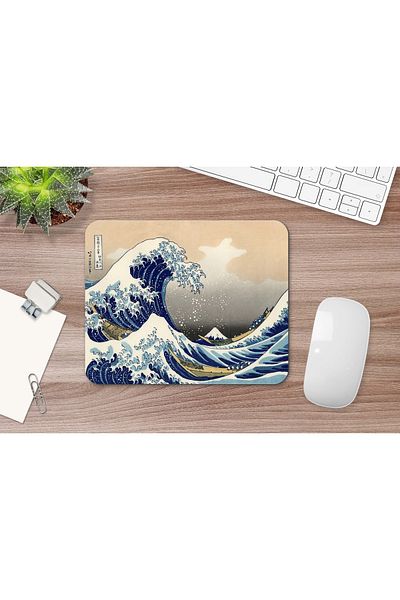 daystore Hokusai The Great Wave Off Kanagawa 17 X 21 Cm Mouse Pad