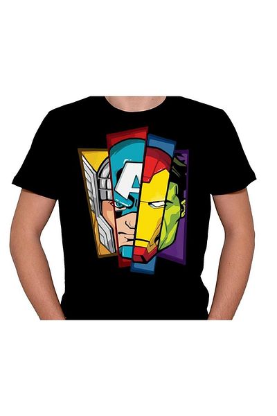 baskwear Тениска Marvel Super Heroes Унисекс тениска