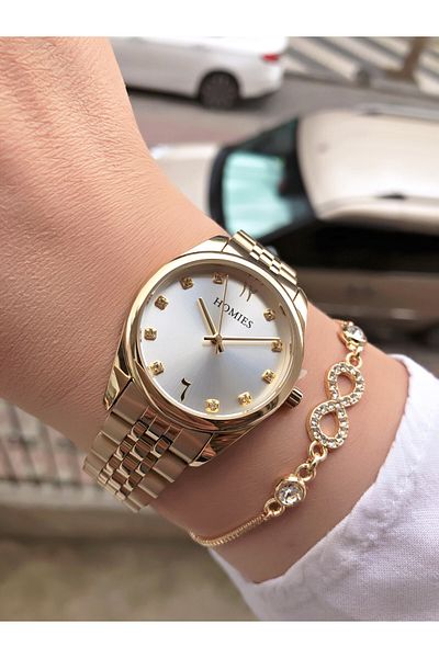 Homies New Season Brand Women's Wristwatch and Bracelet Gift