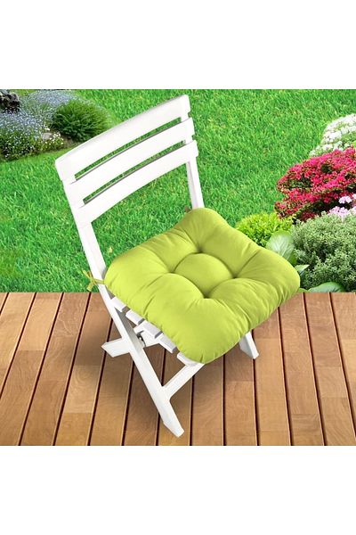 puffiber Button Patterned Pofidic Square Chair Cushion Single