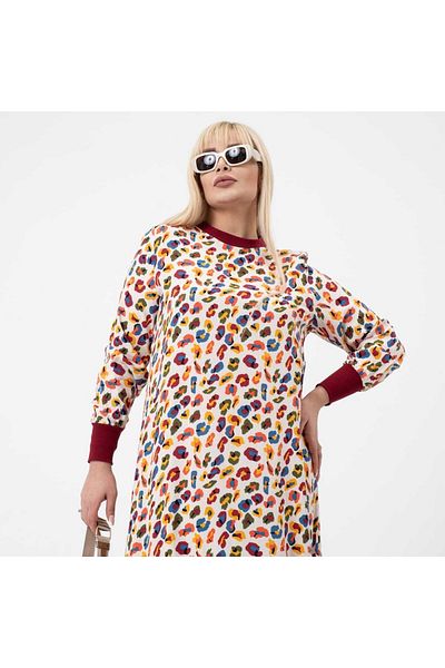 MJORA Full Length Hijab Cuffed Plus Size Dress