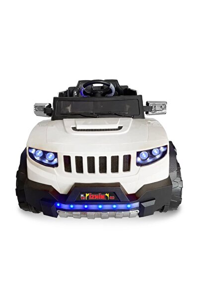 Genel Markalar Iznik Kumandalı Akülü Araba Akülü Jeep 12v 4x2 / Beyaz