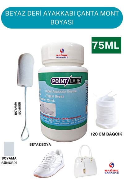 Point Spor Beyaz Care Ekstra Yoğun Beyaz Spor Deri Ayakkabı Boyası 75 ml