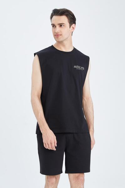 DeFacto Regular Fit Sustainable Sports Cotton Shorts with Pockets