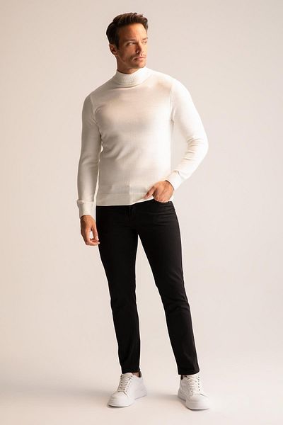 DeFacto Slim Fit Half Turtleneck Knitwear Sweater