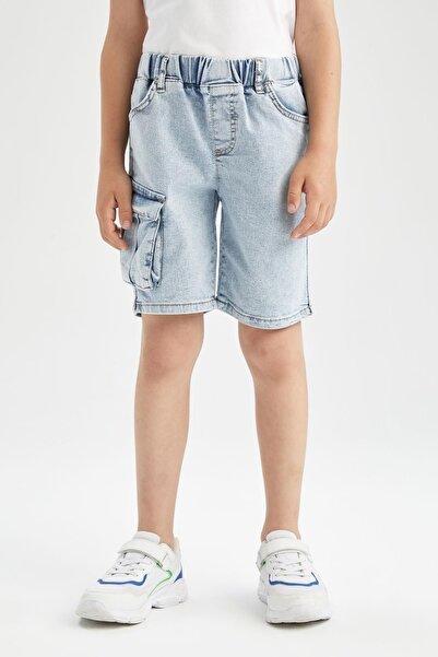 DeFacto Chlapčenský elastický pás Jean Bermuda