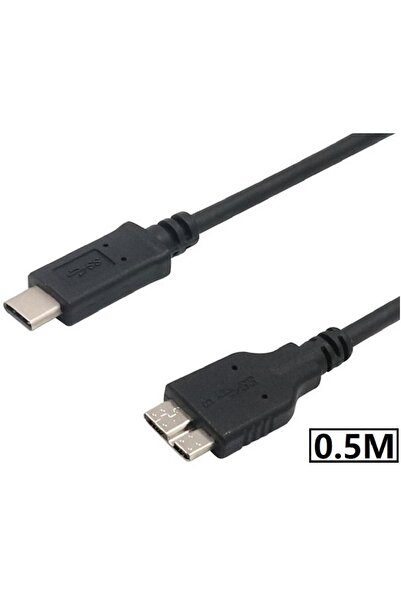 Alfais 5240 Usb Type C To Micro Usb 3.0 Taşınabilir Hdd Hard Disk Kablosu 0.5...