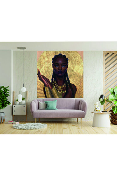 HDART Afrikalı Siyahi Zenci Kadın Kanvas Tablo Tablosu