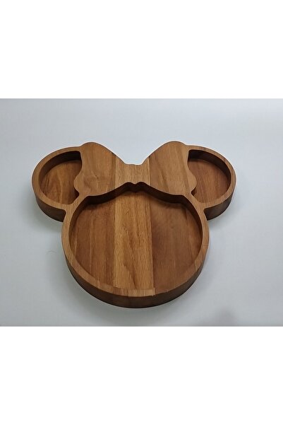 MSAY Ahşap Sunum Tabağı Mickey Mouse