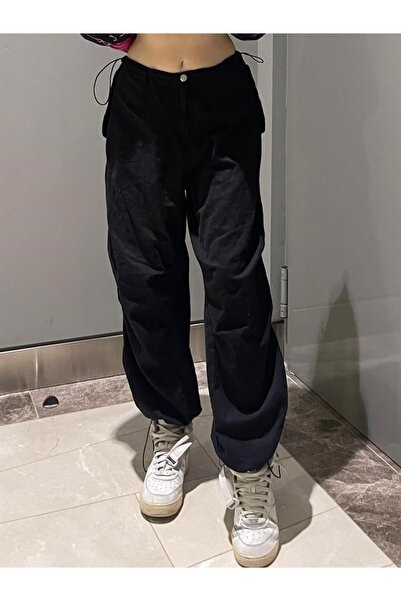 Touz Παντελόνι Niiss Boutique Μαύρο Tactical Gabardine υφασμάτινο παντελόνι