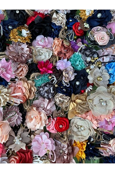 e tuhafiye 10 broșe cu flori cu ace de culori mixte