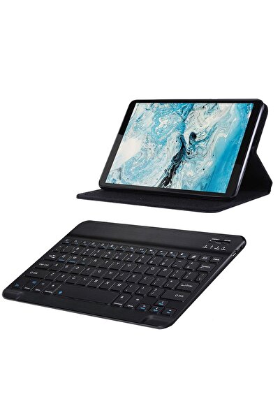 Microcase Ipad Pro 11'' M2 2022 2in1 Set Alfa Book Case Deri Standlı Kılıf + Bluetooth Klavye - Al81112