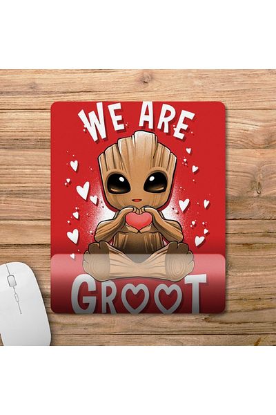 Pixxa موديل لوحة الماوس We Are Groot Guardians Of The Galaxy - موديل لوحة الماوس لدعم المعصم - 1