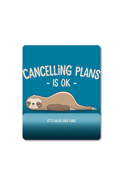 Pixxa Cancelling Plans Is Ok - حيوان كسول - نموذج لوحة ماوس لدعم المعصم لحقوق الكسل - 1