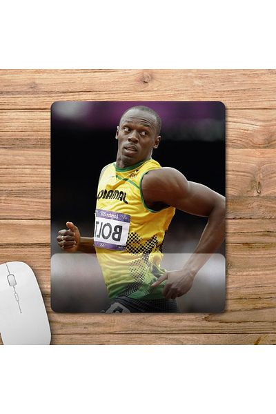 Pixxa موديل لوحة ماوس مع مسند للمعصم من Usain Bolt - 3