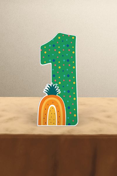 Hey Parti Σετ πάρτι γενεθλίων Boho Baby Multicolor με θέμα το ουράνιο τόξο 1 έτους - Tiny