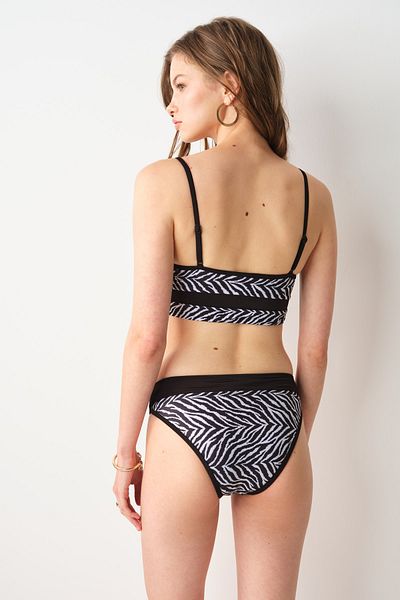 No Gossip Zebra Pattern Jojoba Bustier - Μονό τοπ 239112-d