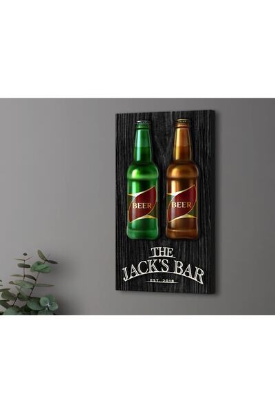 Bk Gift Kişiye Özel Kabartma Tasarımlı Siyah(ebony) Ahşap Bar Tabelası, Home ...