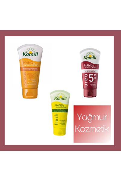 Kamill Urea %5 75ml+ Fresh El 75ml+ Express 75ml 3lü El Ve Tırnak Kremi