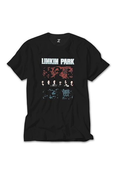 Z zepplin Μαύρο T-shirt Linkin Park Pixel