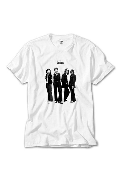 Z zepplin Λευκό μπλουζάκι της ομάδας των Beatles