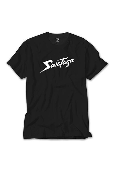 Z zepplin Μαύρο T-shirt με λογότυπο Savatage