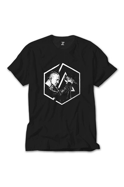 Z zepplin Tricou negru Linkin Park Chester Logo