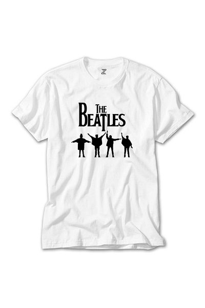 Z zepplin Οι Beatles βοηθούν! Λευκό T-Shirt
