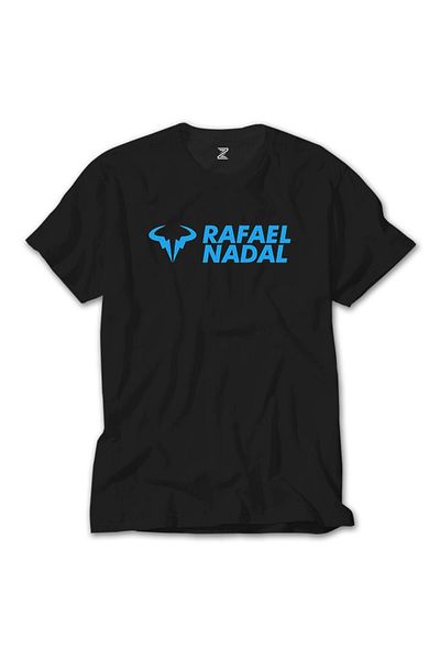 Z zepplin Rafael Nadal Μπλε λογότυπο Μαύρο T-shirt