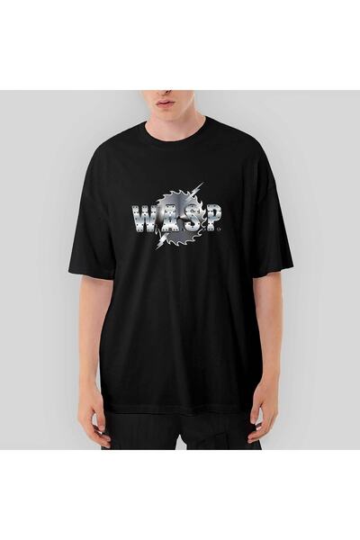 Z zepplin Μαύρο μπλουζάκι με λογότυπο Wasp oversized