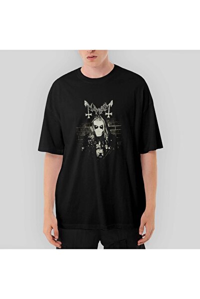 Z zepplin Tricou negru supradimensionat Mayhem Per Yngve Ohlin