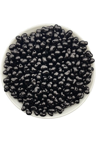 Hedef Bijuteri 50 جرام لون أسود حبات لؤلؤ باروكي فاخرة من البلاستيك عديم الشك...