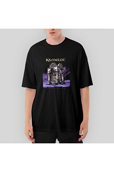 Z zepplin Tricou negru oversize Kamelot Dominion