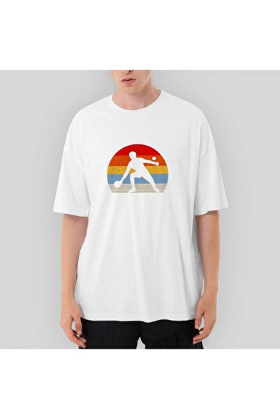 Z zepplin Ping Pong Life Is A Ball Tricou alb supradimensionat