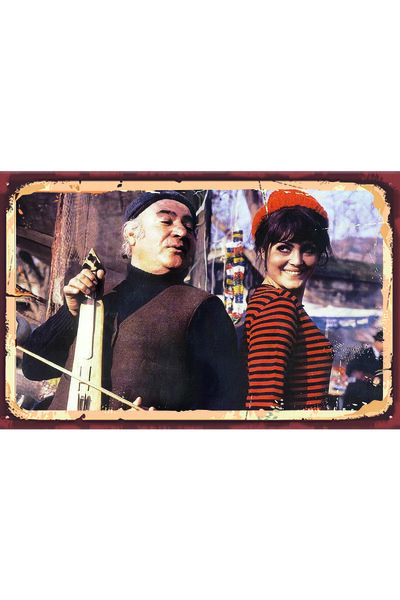 hediyeniburadabul Poster din lemn Yeşilcam Nostalgia Retro