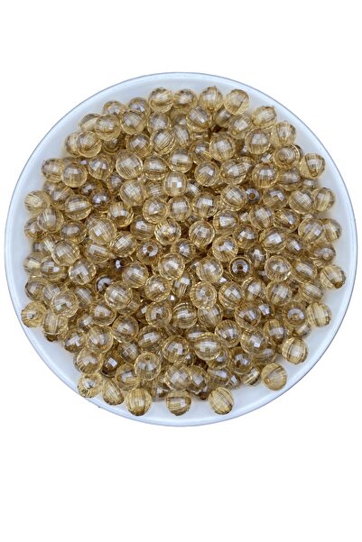 Hedef Bijuteri 8 مللي متر المنك بني فاتح أكريليك نموذج عالمي خرز ، مجوهرات ، ...