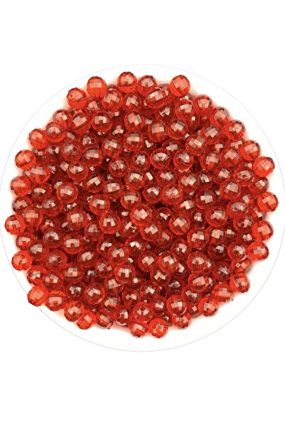 Hedef Bijuteri 8 مللي متر خرز أكريليك عالمي اللون أحمر اللون ، مجوهرات ، خرز ...