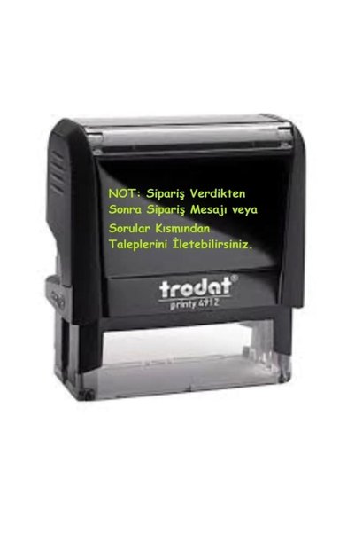 Trodat 4912 Black Stamp Ink Color Blue
