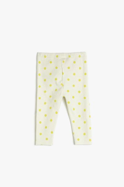 Koton Baby Girl Ribbed Polka Dot Tights 3smg40031ak